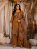Mustard Floral Printed Cotton Palazzo Suit with Printed Dupatta