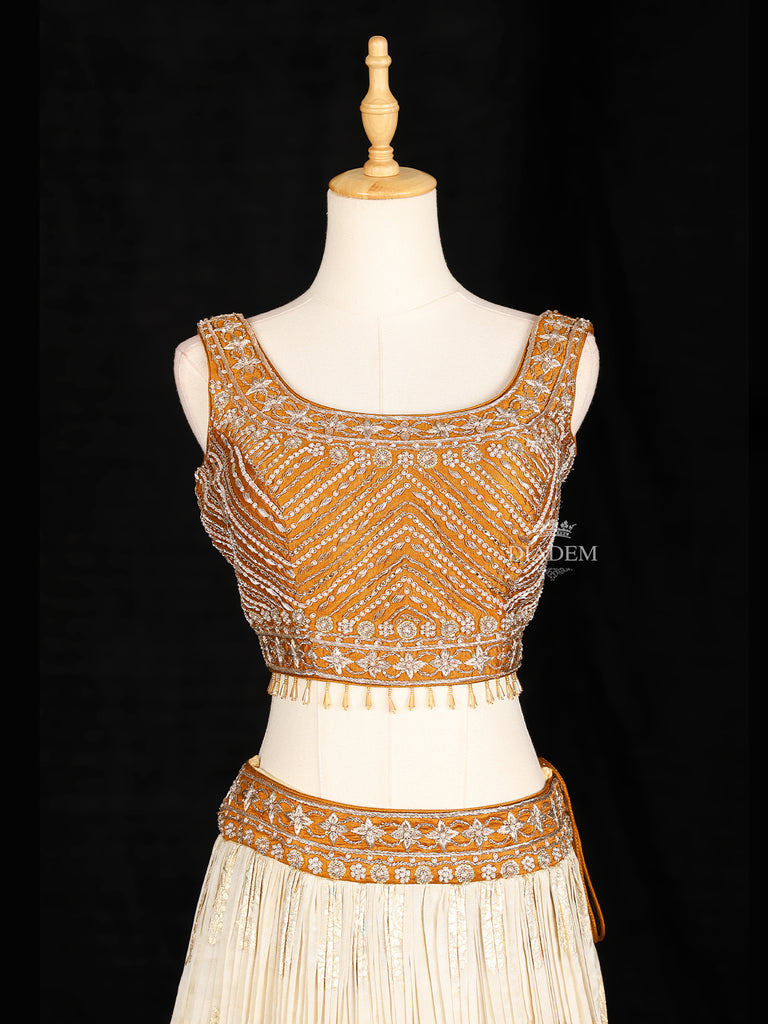 Ivory Lehenga Embroidery Designs