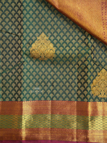 Peacock And Floral Motifs Saree