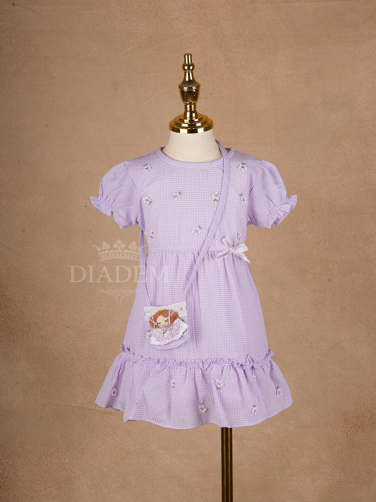 Lavender Cotton Frock