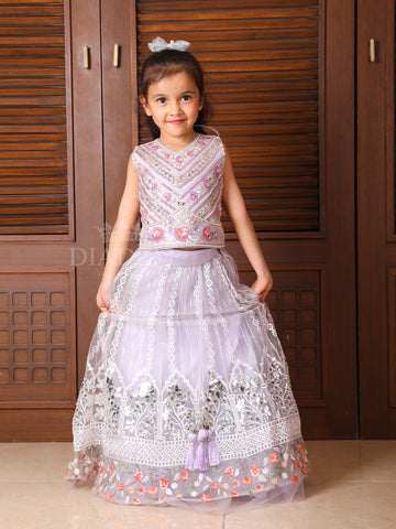 Stylish Lavender Lehenga