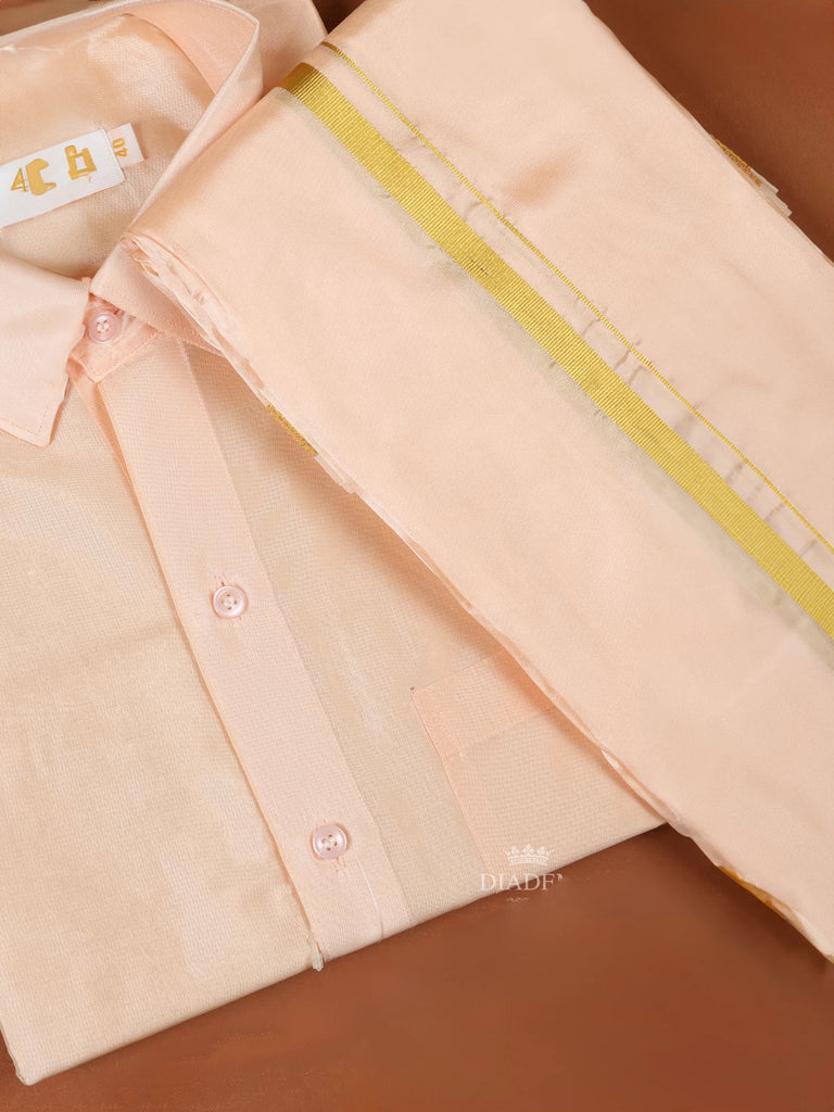 Light Peach Full-Sleeve Shirt