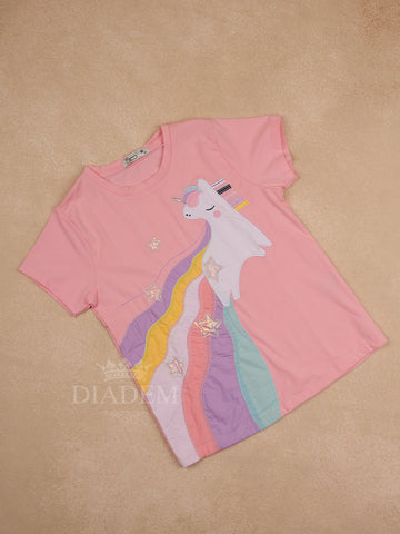 Light Pink Cotton T-Shirt