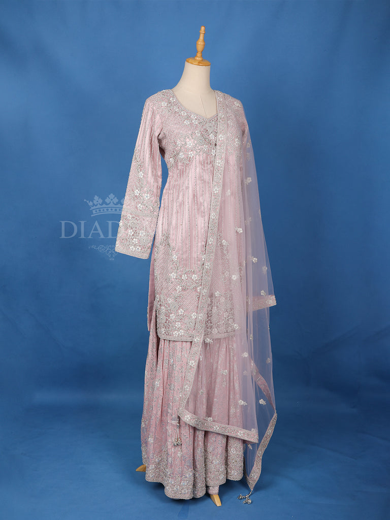 Light Pink Sharara Salwar Set