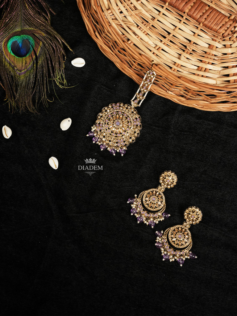 Maang Tikka Earrings Set