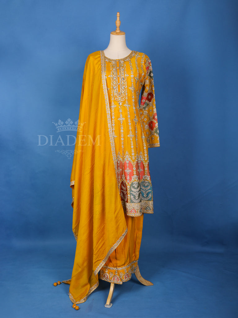 Mango Yellow Anarkali