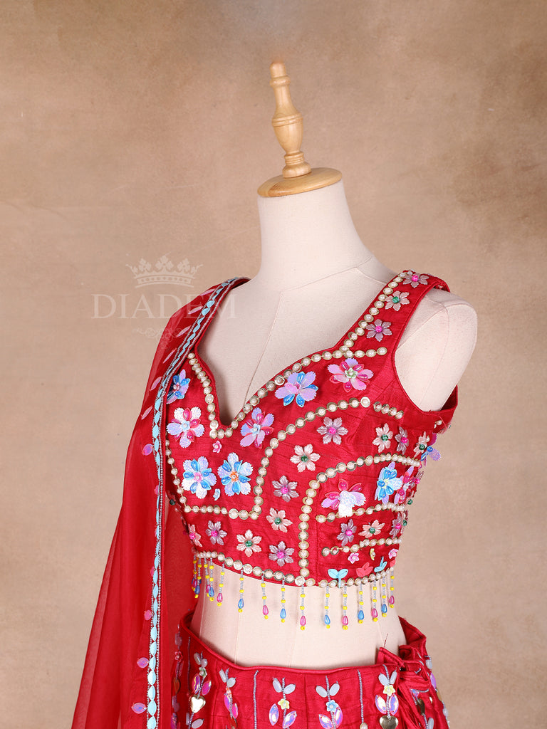 Matching Embroidery  Dupatta