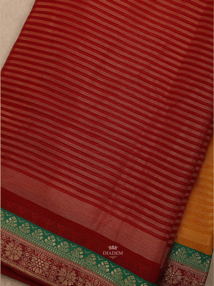 Multi Colour Abstract Printed Cotton Crepe Saree - Diadem