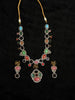 Multicolor Gemstone Necklace and Earrings Set - Diadem