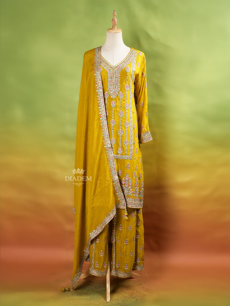 Mustard Palazzo Suit