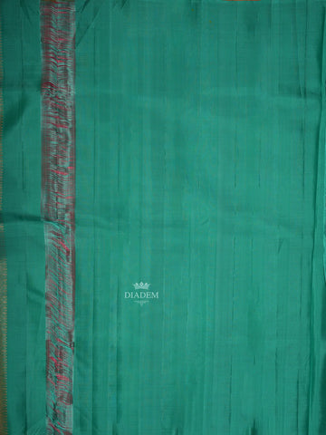 No Border Pink Kanchipuram Silk Saree