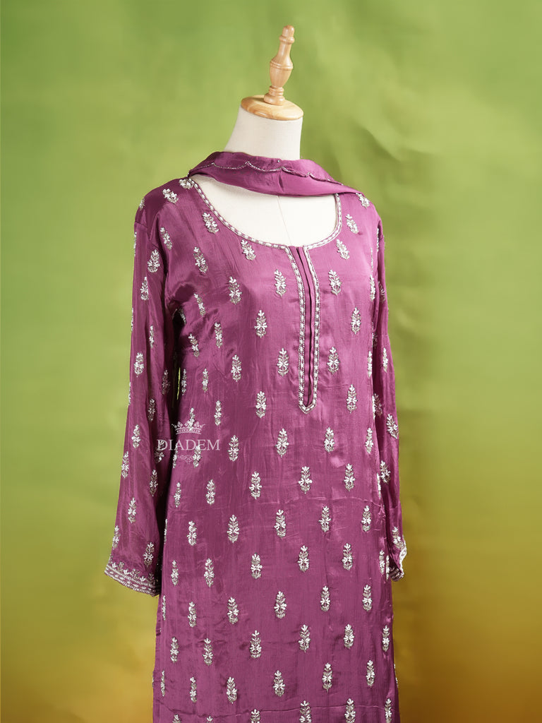 Onion Pink Suit with Dupatta