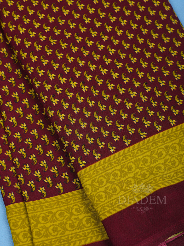 Paisley Georgette Saree Border