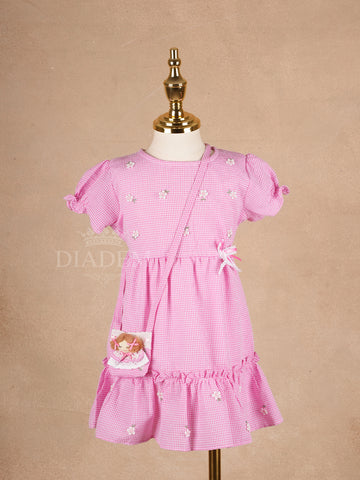 Pale Pink Cotton Frock