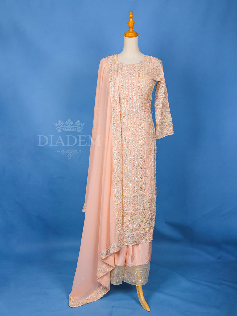 Peach Silk Floral