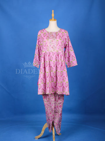 Pink Cotton Suit