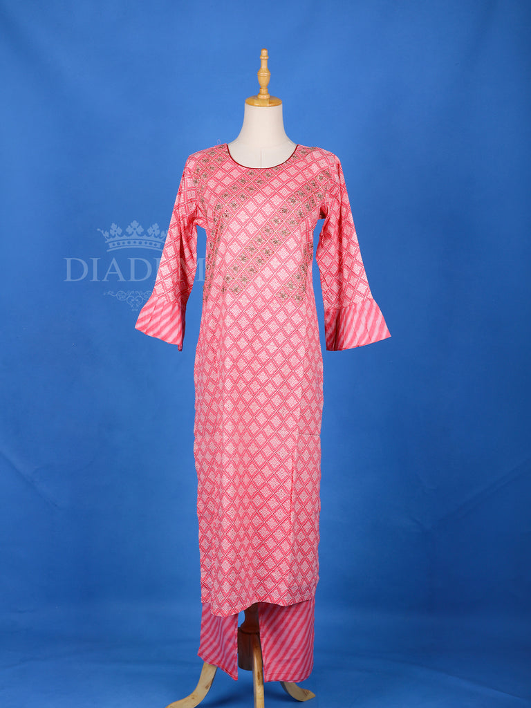 Pink Cotton Suit