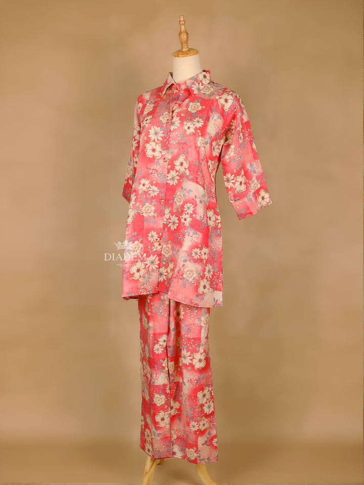 Pink Floral Prints Salwar 