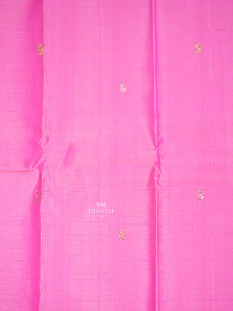 Pink Kanchipuram Silk Saree Small Buttas