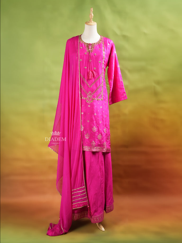 Pink Palazzo Suit