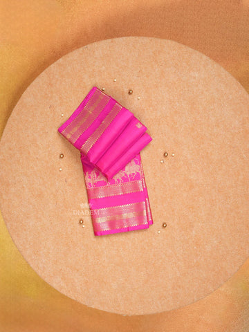 Pink Pure Kanchipuram Silk Saree