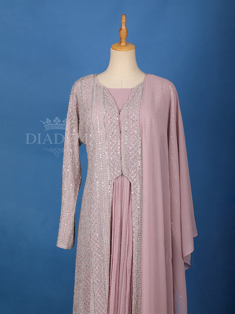 Pink Salwar Suit Dupatta