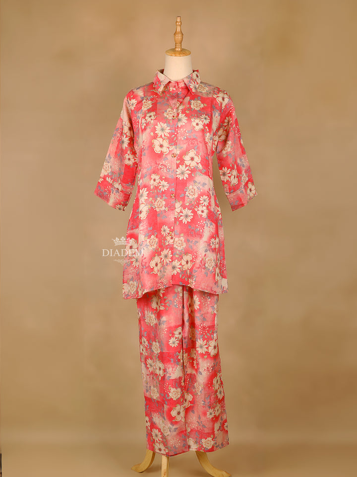 Pink Salwar Suit Floral