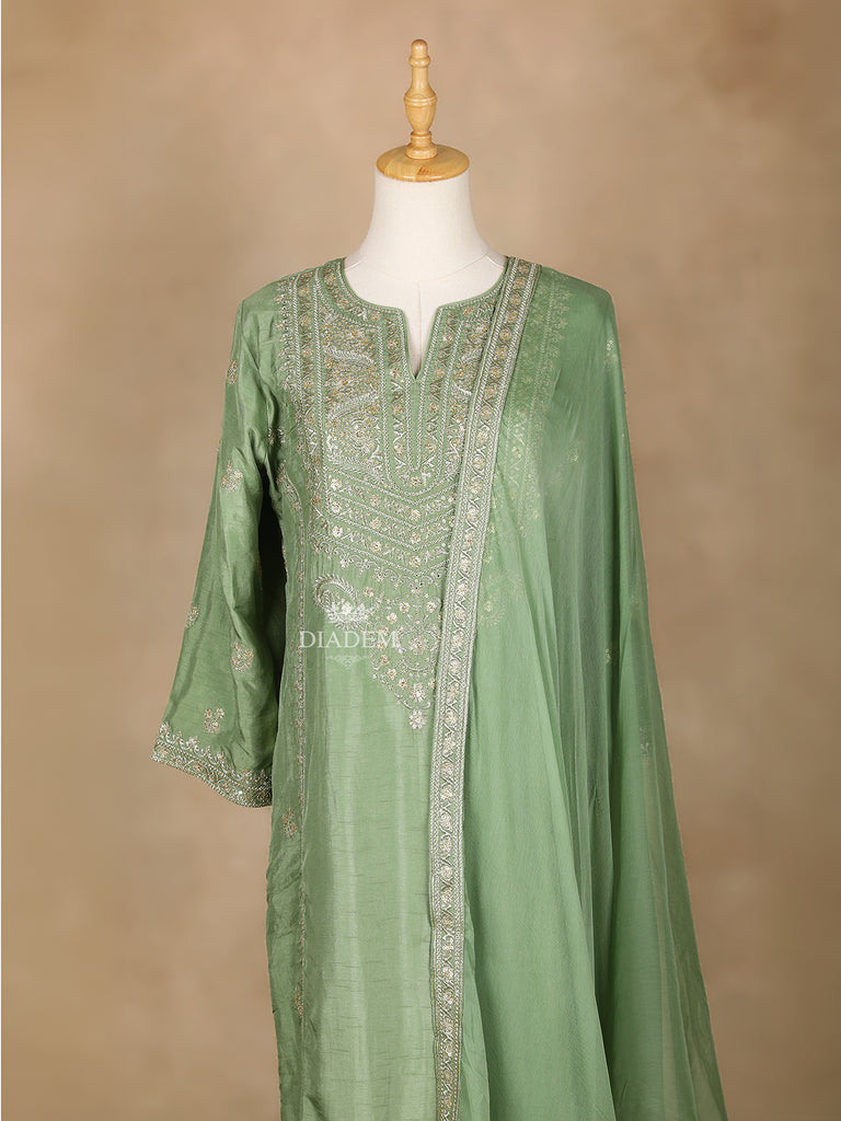 Pista Green Salwar Suit