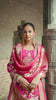 Pink Floral Embroidered Tissue Silk Anarkali Salwar Suit