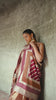 Burgundy And Gold Floral Embroidered Tissue Silk Anarkali Salwar Suit