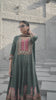 Green Floral Printed Synthetic Salwar Suit