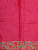 Rani Pink Butta Zari Woven Design Tussar Designer Saree with Birds Motif Border