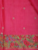 Rani Pink Butta Zari Woven Design Tussar Designer Saree with Birds Motif Border