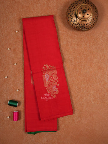 Red Pure Kanchipuram Silk Saree