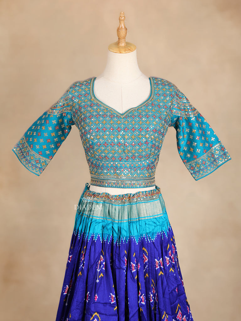 Royal Blue Lehenga Adorned