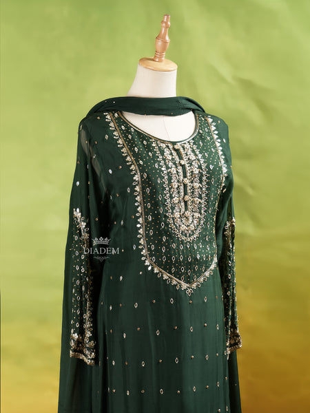 Salwar Floral Embroidery