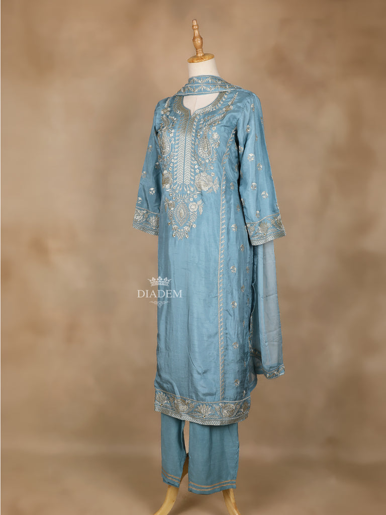 Sky Blue Salwar Suit