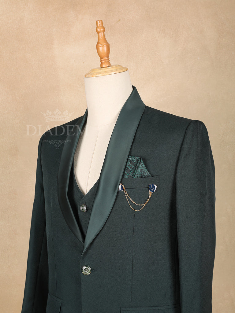 Suit Dark Green Men's