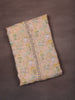 Soft Peach Nature Inspired Printed Design Cotton Unstitched Salwar Material with Dupatta
