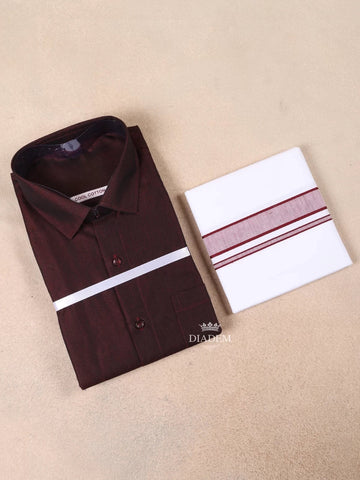 Classic Wine Plain Cotton Full-Sleeve