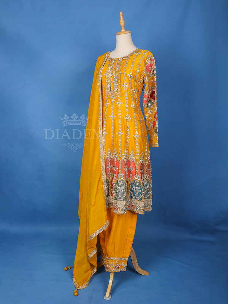 Yellow Anarkali Suit