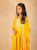 Yellow Georgette Palazzo Salwar Suit with Sequins - Diadem