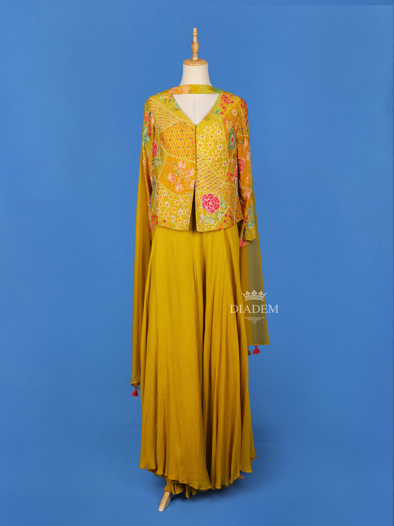 Yellow Palazzo Suit