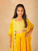 Yellow Georgette Palazzo Salwar Suit with Sequins - Diadem