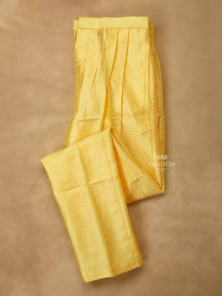 Yellow Embroidery Indo-Western Sherwani Suit, with Pant - Diadem