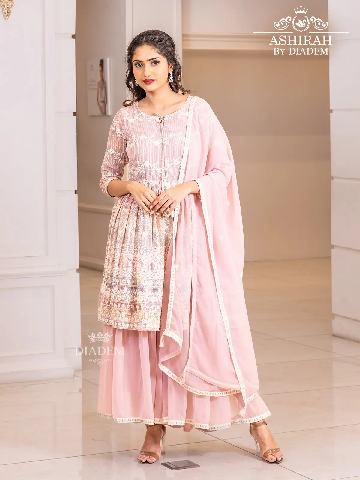 Buy Pink Indian Pakistani Wedding Sharara Suit, Readymade Stitched Salwar  Suit, Gharara Suit, Salwar Kameez for Women and Girls Online in India - Etsy